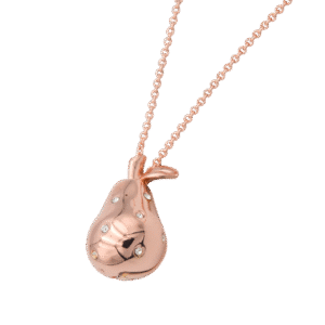 Necklace - Crystal Glass Pear Large Pendant